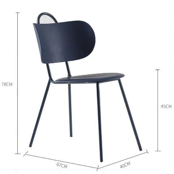 Dining Room Furniture Metal Frame New Design Plastic Seat Dining Chair