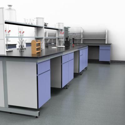 Wholesale Custom Bio Steel Lab Furniture with Wheels, Factory Mode School Steel Bench with Top Centrifuge Laboratory/