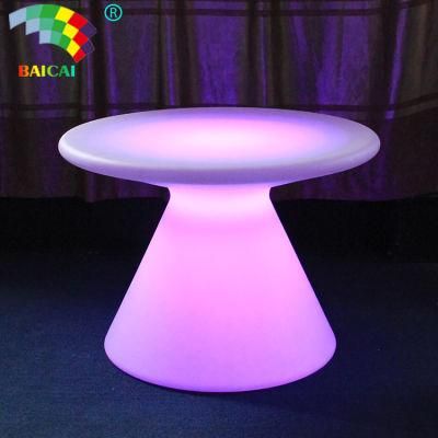 Luminous IP68 Plastic Boat LED Bar Table