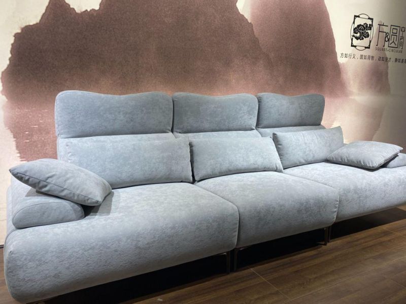 Hotel Project Customized Popular Modern Design Divan Sectional Sofa with Chaise