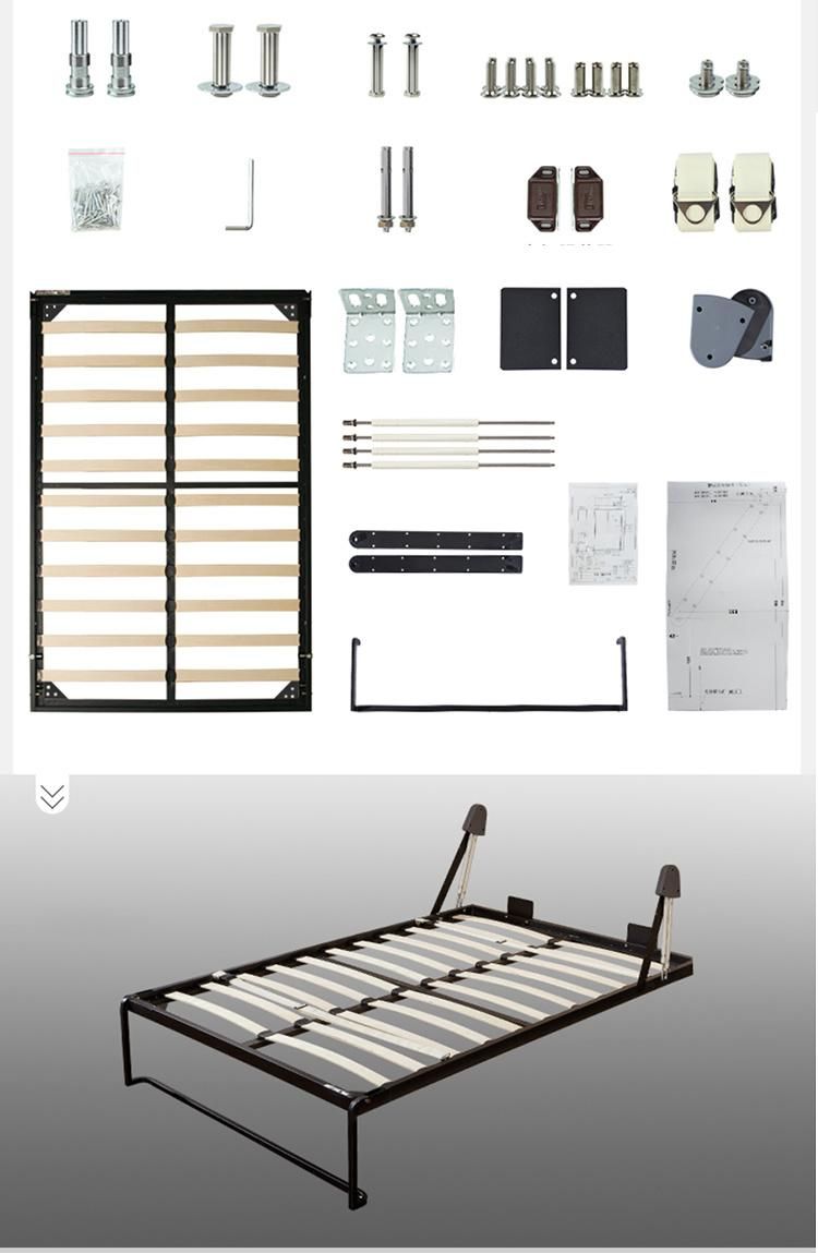 Customize Space Saving Home Furniture Modern Folding Wall Space Saving Murphy Bed