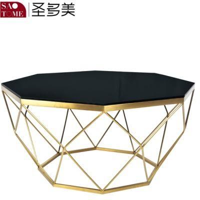 Modern Hot Selling Hotel Living Room Furniture Black Glass Coffee Table