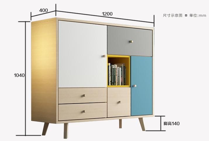 Living Room Furniture E0/E1 Melamine Chipboard/MDF Storage Cabinet