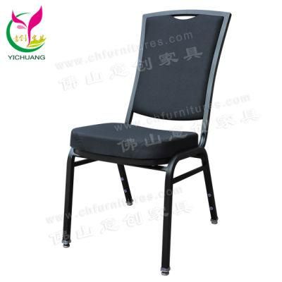 Yc-Zg25-01 Cheap Wholesale Black Iron Hotel Banquet Chair for Sale