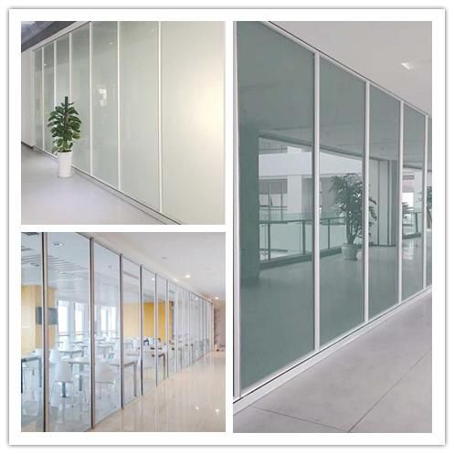 Factory Customized Tempered Glass Room Dividers Stud Office Partitions