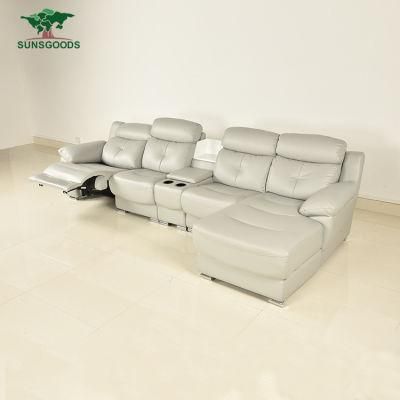 Manufacturer Luxury Popular Design Bedroom Real Leather Corner Sofa Group Sofa Modern Furniture