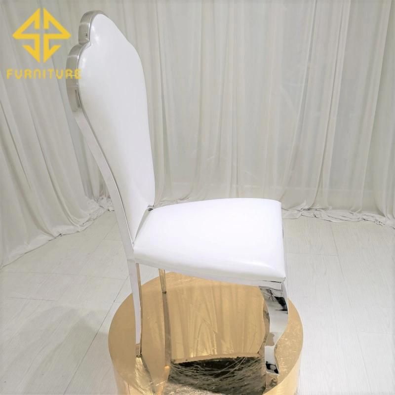 American Style Hot Sale Stainless Steel Dining Chair Hotel Furniture Wedding Events Chairs