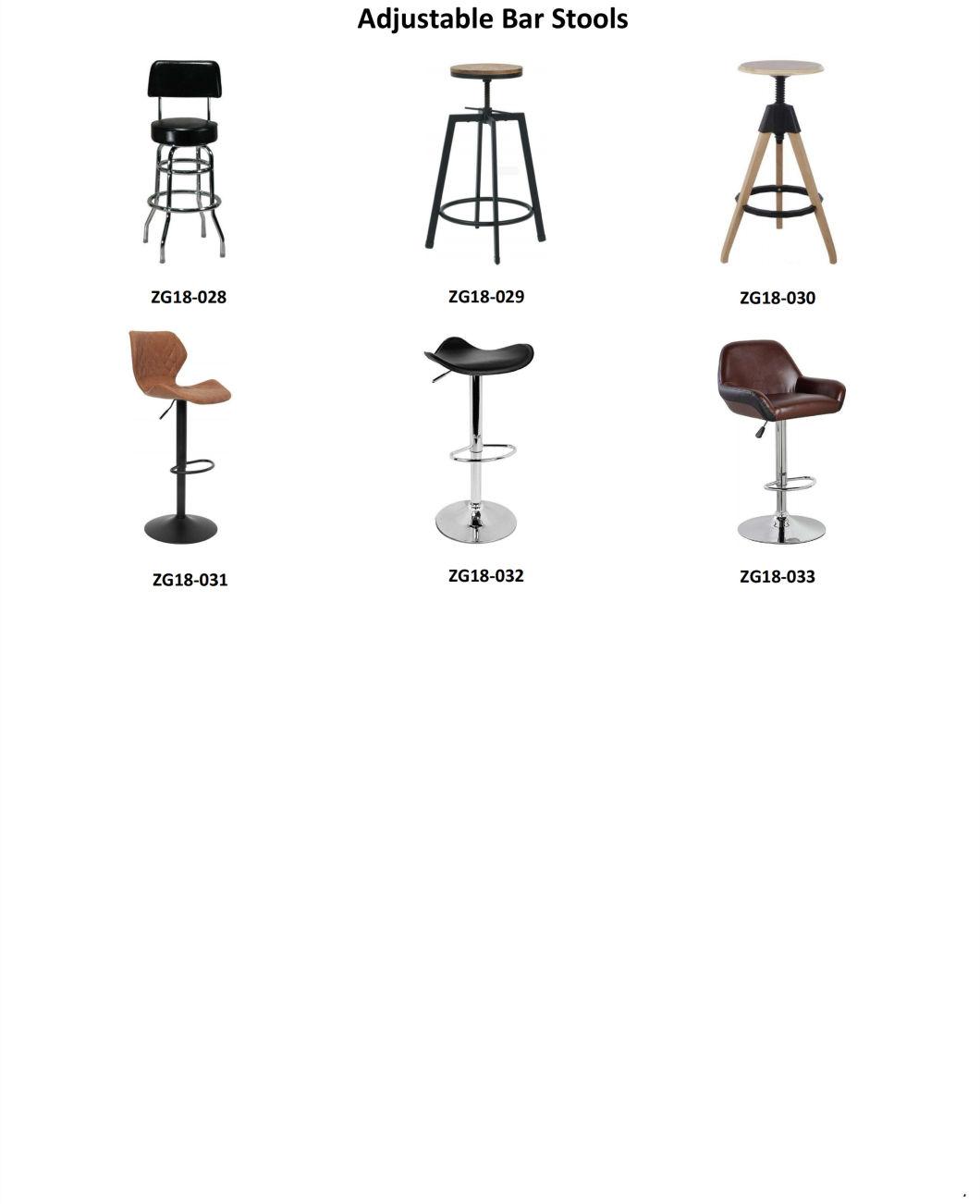 Height Adjustable Metal Modern Lounge Furniture Bar Chair Stool (ZG18-031)