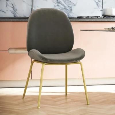 New Design Hot Sale Dining Room Furniture Nordic Restaurant Modern Upholstery Fabric Velvet Dining Chairs