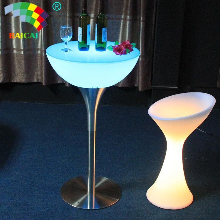 LED Illuminated Bar Cocktail Table