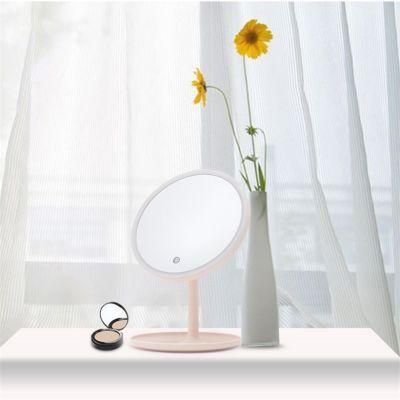 High-End LED Wholesale Lighted Makeup Mirror with Detachable Handle Handheld Mirror