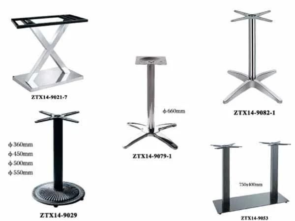 HPL Modern Dining Room Table with Stainless Steel Legs