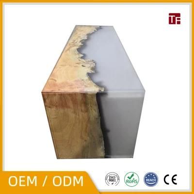 New Arrival Eco Friendly Modern Design Wooden Epoxy Resin River Table for Dinner