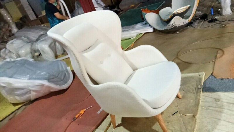 Nodic Designer Armchair Lounge Chair High Back Living Room Furniture Metal Wooden Legs Leisure Chair Set