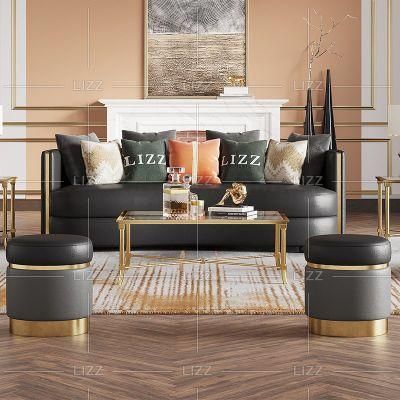 Direct Sell Modern Italian Living Room Couch Leisure Living Room Leather Sofa Furniture for Home Office Hotel