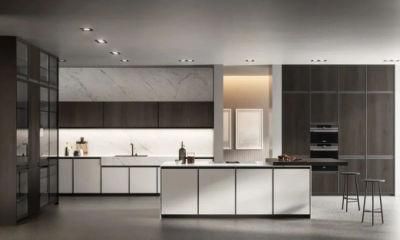 Modern Design Aisen Custom Best Sale Apartment Solid Wood Kitchen Furniture Open Kitchen Cabinet