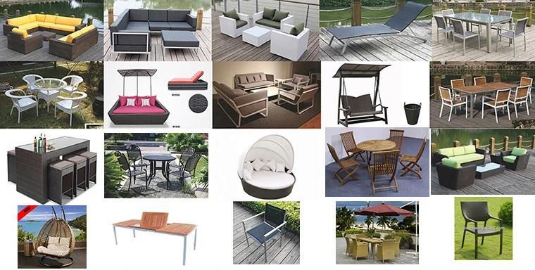 Modern Home Hotel Outdoor Relaxation Lounge Rattan Fashion Terrace Garden Furniture with Chair Table Leisure Sofa Set