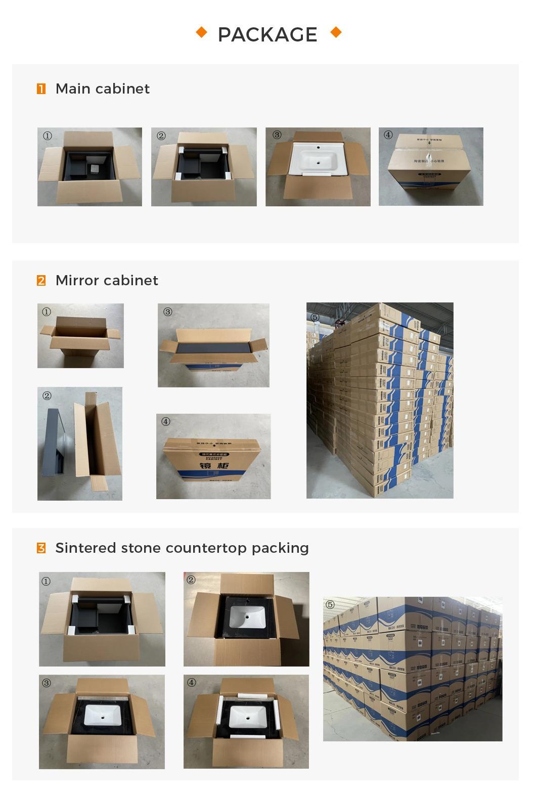 600mm Stable Quality Waterproof Space Aluminium Bathroom Storage Cabinet Bathroom Furniture with Factory Wholesale Price