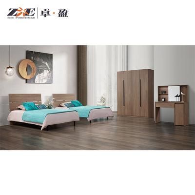 Modern Wooden Single Bedroom Set for Home Furniture