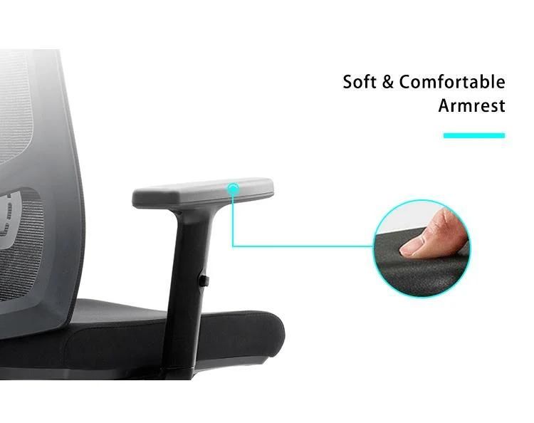 High Quality Free Sample Black Ergonomic Plastic Recliner Swivel Mesh Back Desk Office Gaming Computer Staff Chair Furniture with Bimfa Certificates