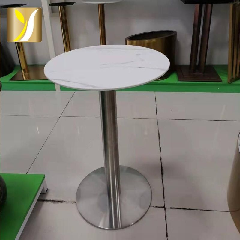 Wholesale Simple Design Modern Furniture Brushed Natural Color Artificial Stone Surface Coffee Table