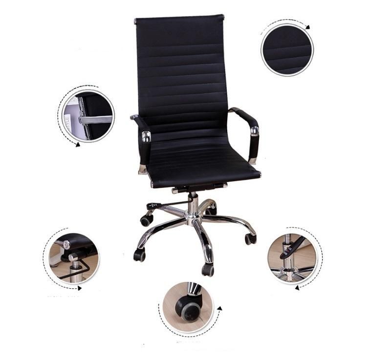 Ergonomic Black Leather Office Chair/Modern Computer Office Furniture Swivel Chairs