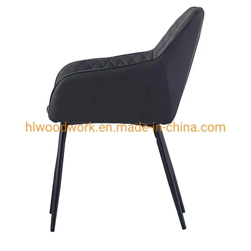 Factory Wholesale Modern Hotel Wedding Party Fabric Restaurant Banquet Dining Chair Dining Room Furniture Luxury Metal Legs Upholstered Leather Dining Chairs