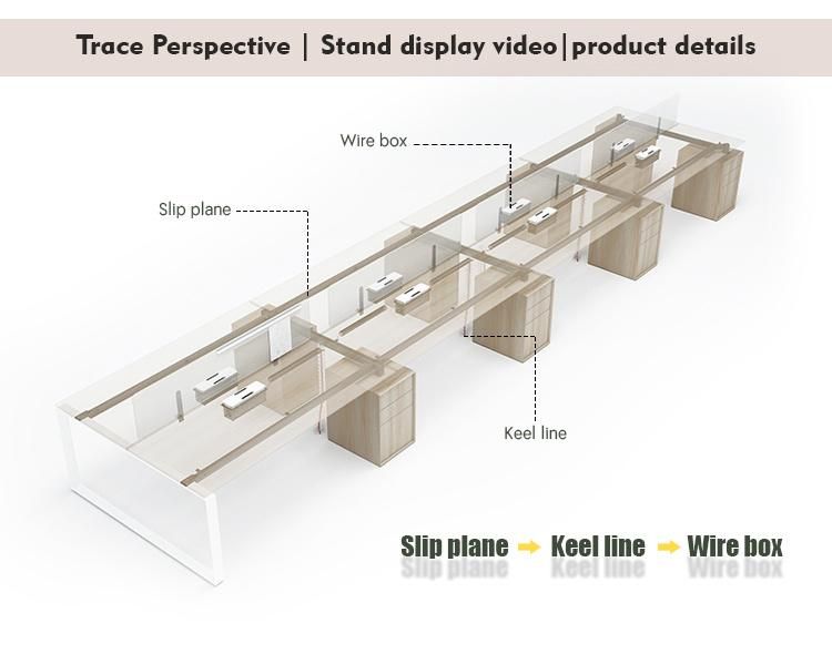 Factory Table Metal Frame Desk System Station Office Furniture