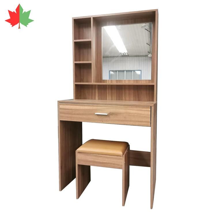 Simple Modern Furniture Dressing Table with Mirror and 1-Drawer for Bedroom Customized