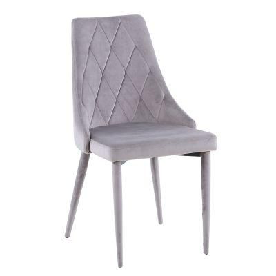 Nordic Design High Back Multi-Colored Upholstered Tufted Fabric Dining Chairs
