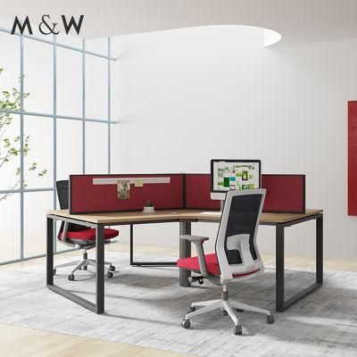 Factory Price Modern Manufacturer Furniture Frame Foshan Office 2 Person Workstation Office Desk
