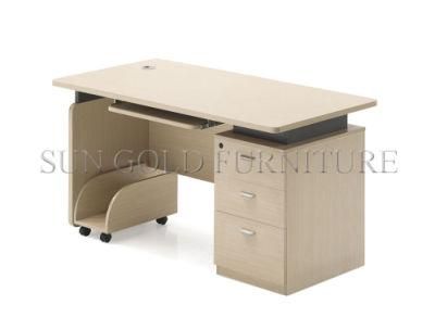 White Used Computer Desk with Drawer Study Table Furniture (SZ-CDT027)