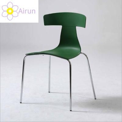 Factory Supply Simple High Quality Plastic Dining Chair Fashionable Leisure Office Chair Stackable Meeting Plastic Chair