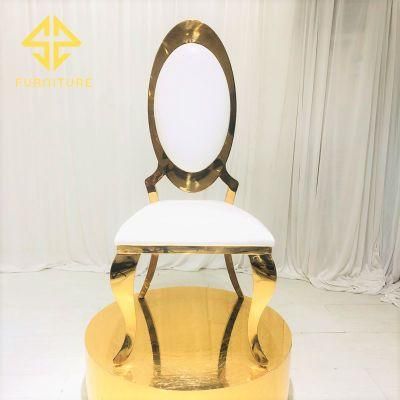 Europe Style Stainless Steel Dining Chair Hotel Furniture Wedding Events Party