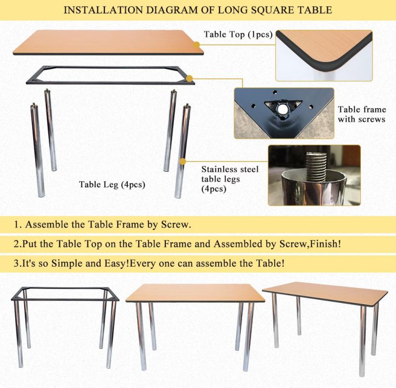 Hyc-T55 Wholesale Morden Dining Meeting Conference Table for Sale