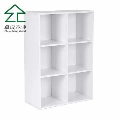 6-Cube Bookcase Display Rack for Study Room, Office, Living Room