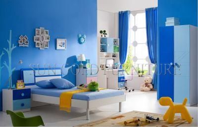 2017modern High Gloss Kids Sleeping MDF Wood Bed Designs (SZ-BF8863)