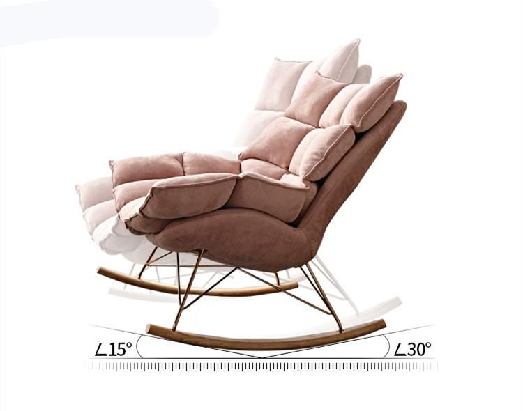 Modern Fabric Single Sofa Living Room Sofa Chair Rocking Chair