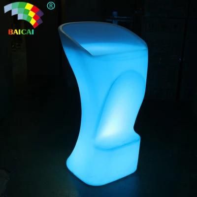 Used Commercial Bar Stools LED Plastic Bar Chair