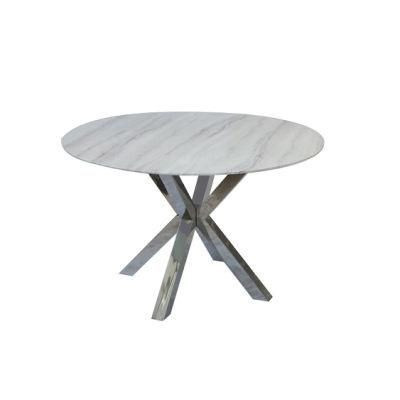 Home Furniture Round Shape Marble Dining Table at Competitive Price