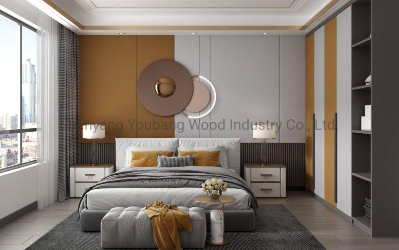 Luxury Bed Hot Sale Bedroom Furniture Bedroom Sets Modern Design King Queen Size Wooden Frame