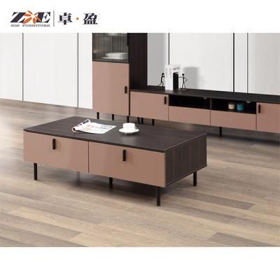 Living Room Furniture Wholesale Wooden Coffee Tables with Drawer Storage