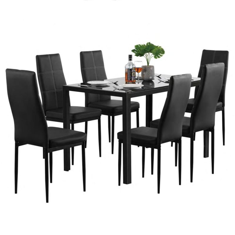 Modern Simple Design MDF with Veneer Dining Tables Restaurant Home Furniture