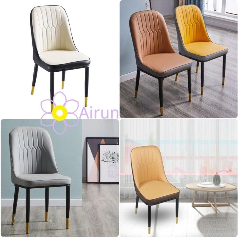 Hot Sale Leisure Indoor Comfortable Soft Seat Furniture Leather Ding Chairs