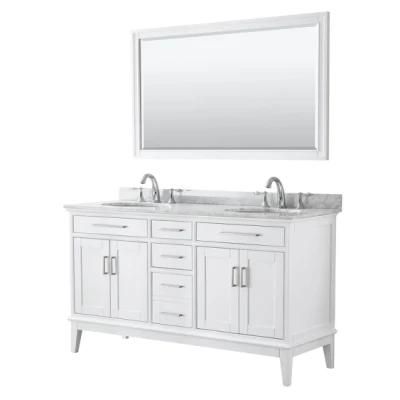 60&quot; Double Bathroom Vanity - White