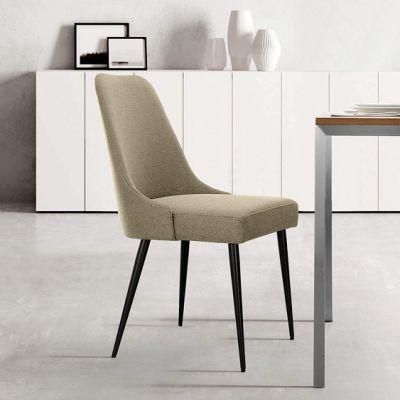 Factory Wholesale Customized Modern Arm Acrylic Dining Chair with Cushion