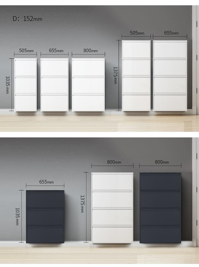 Modern High Gloss White 50 Pair Shoe Rack Shelf Storage Closet Organizer Cabinet Shoe Rack Organizer