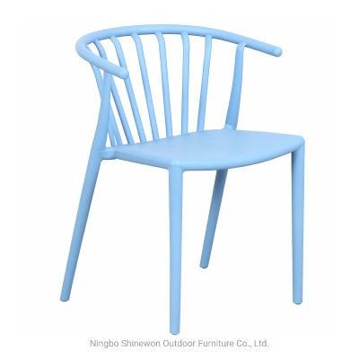 Rikayard High Quality Modern Cheap Wholesale Union Dining Arm PP Plastic Chair