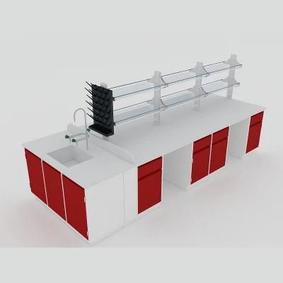 Biological Steel Horizontal Laminar Flow Lab Clean Bench, School Steel Lab Furniture with Sink/