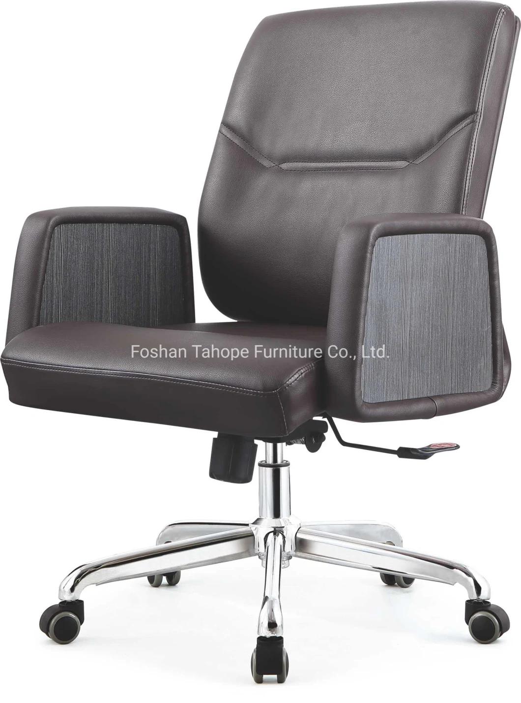 Modern Luxury Office Furniture Ergonomic Design Leather Upholster Manager Executive Chair